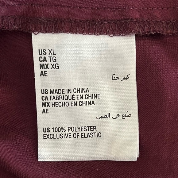 Alfani Deep Burgundy V-Neck Blouse With Gathered Cuffs. Size XL. EUC. - Picture 13 of 15